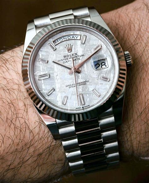 rolex meteorite dial day date